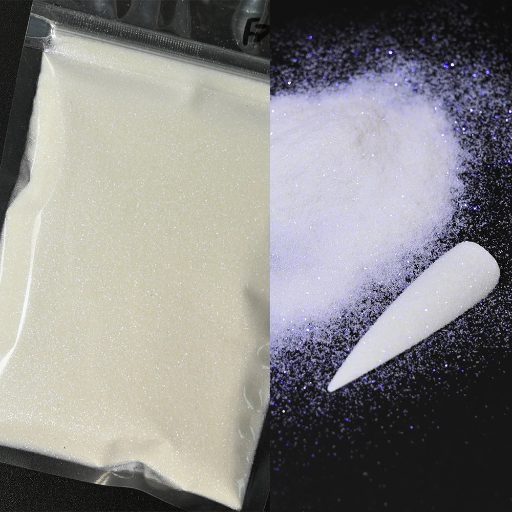 Glitter Snow White Nail Art Sugar Powder