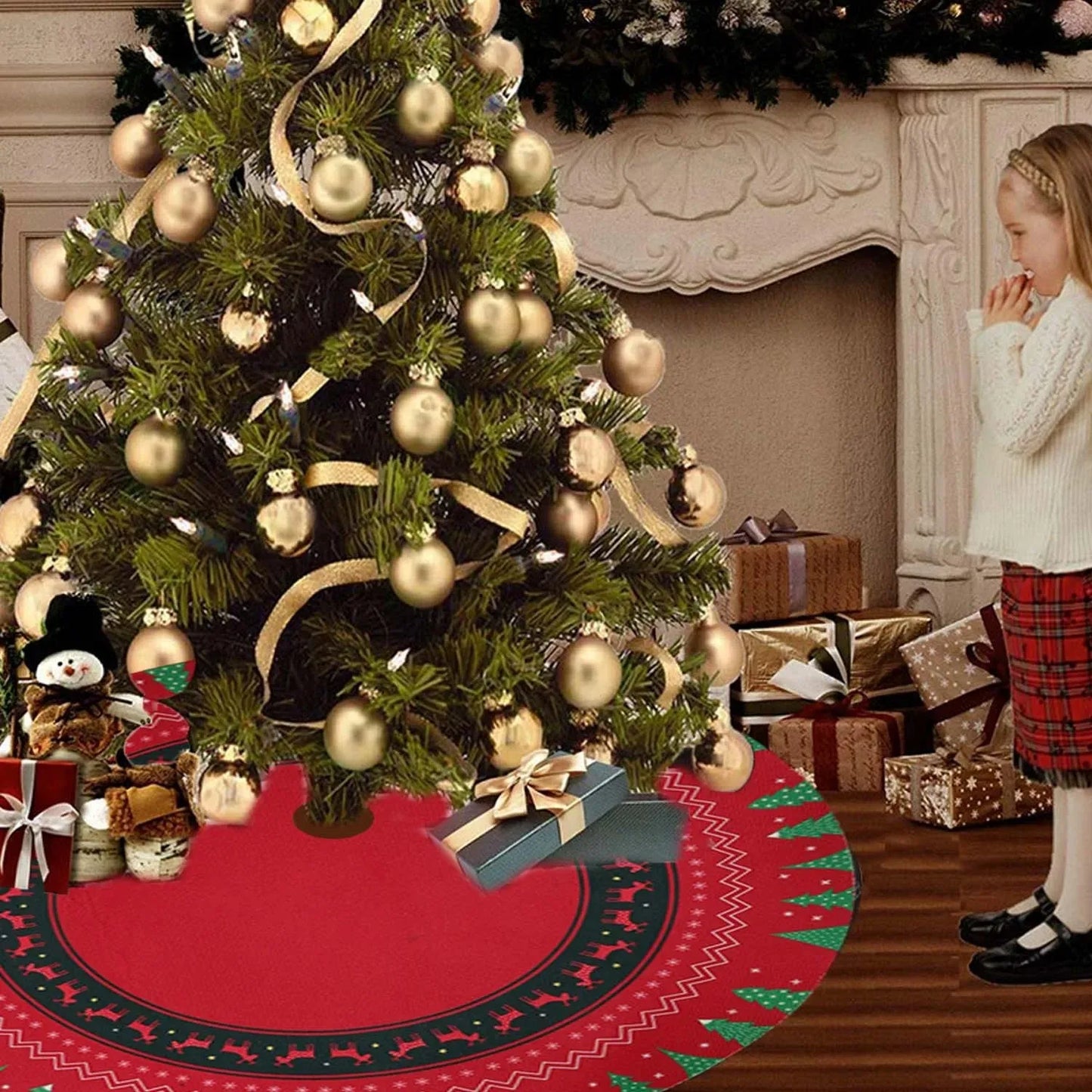 Minimalist Design Christmas Tree Skirt