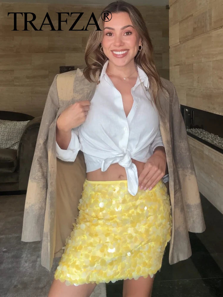 Elegant Women Mini Party Style Skirt