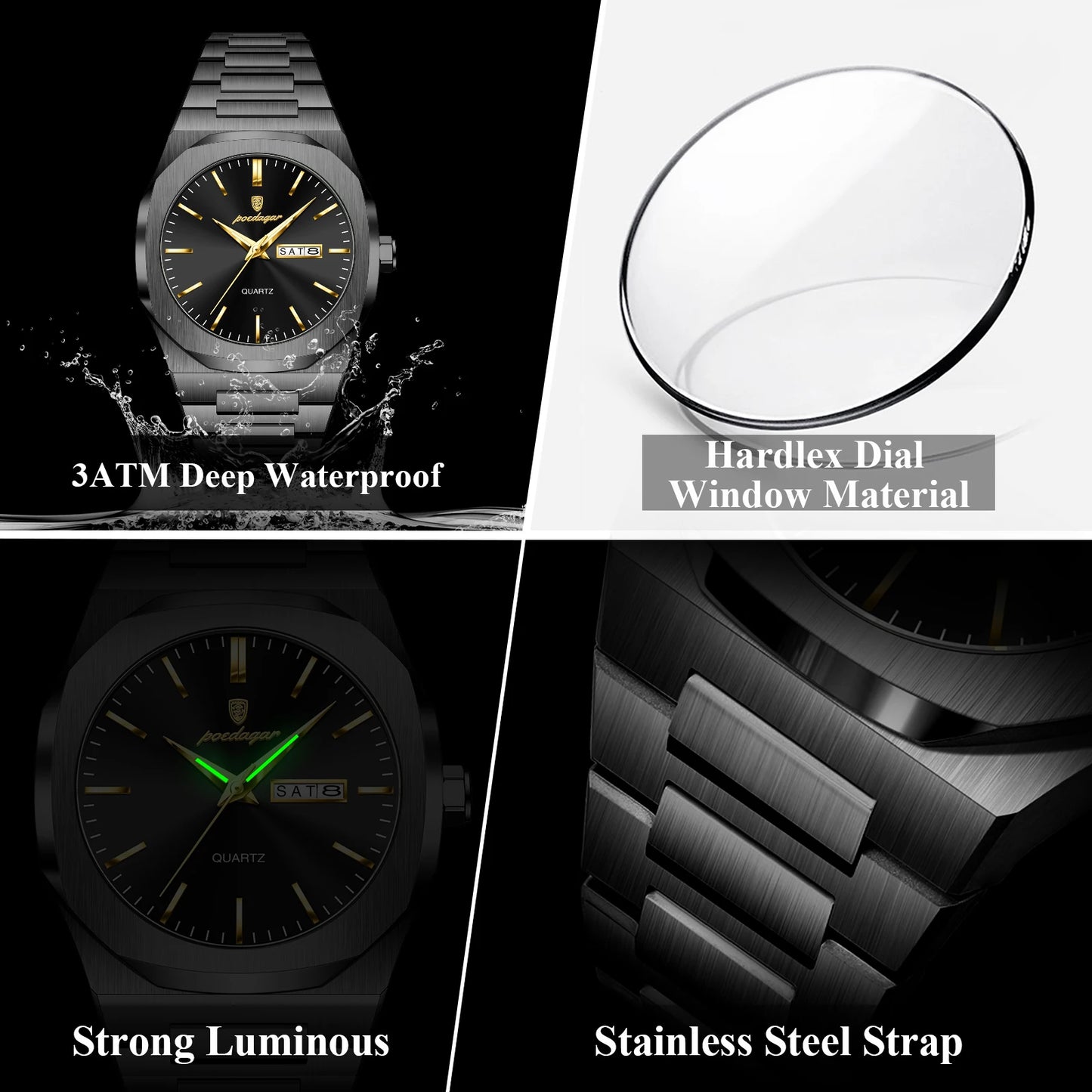 Fashion Waterproof Luminous Watch