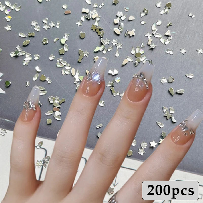 300/100pcs Mini Nail Art Rhinestones