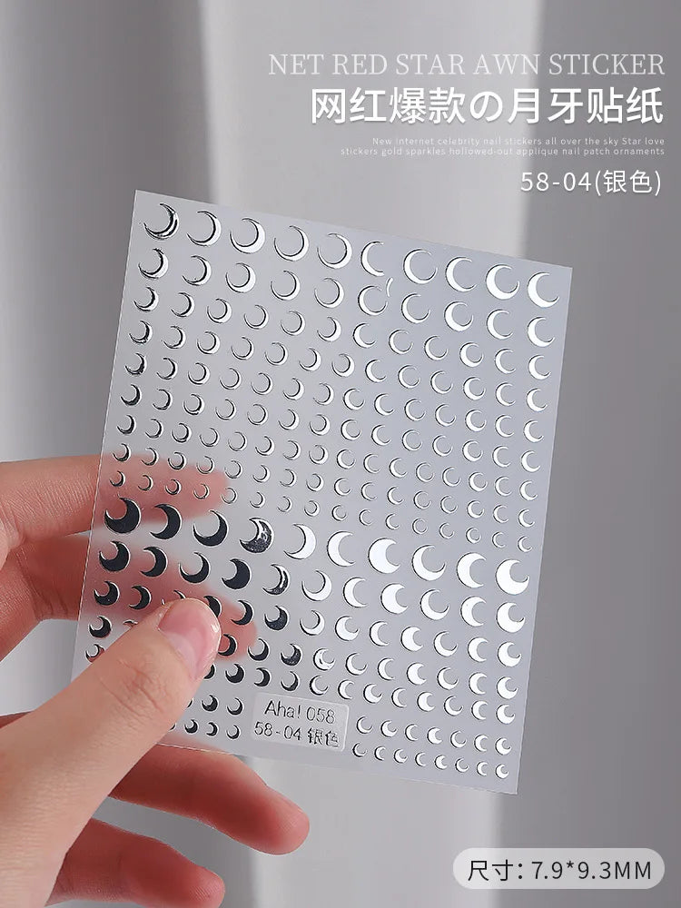 3D Star Nail Art Stickers