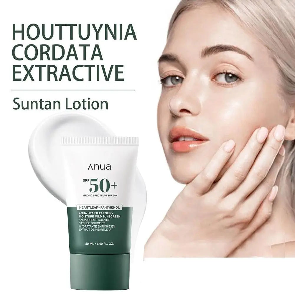 Heart leaf Moisturizing Sunscreen Deep Cleaning Face Cream