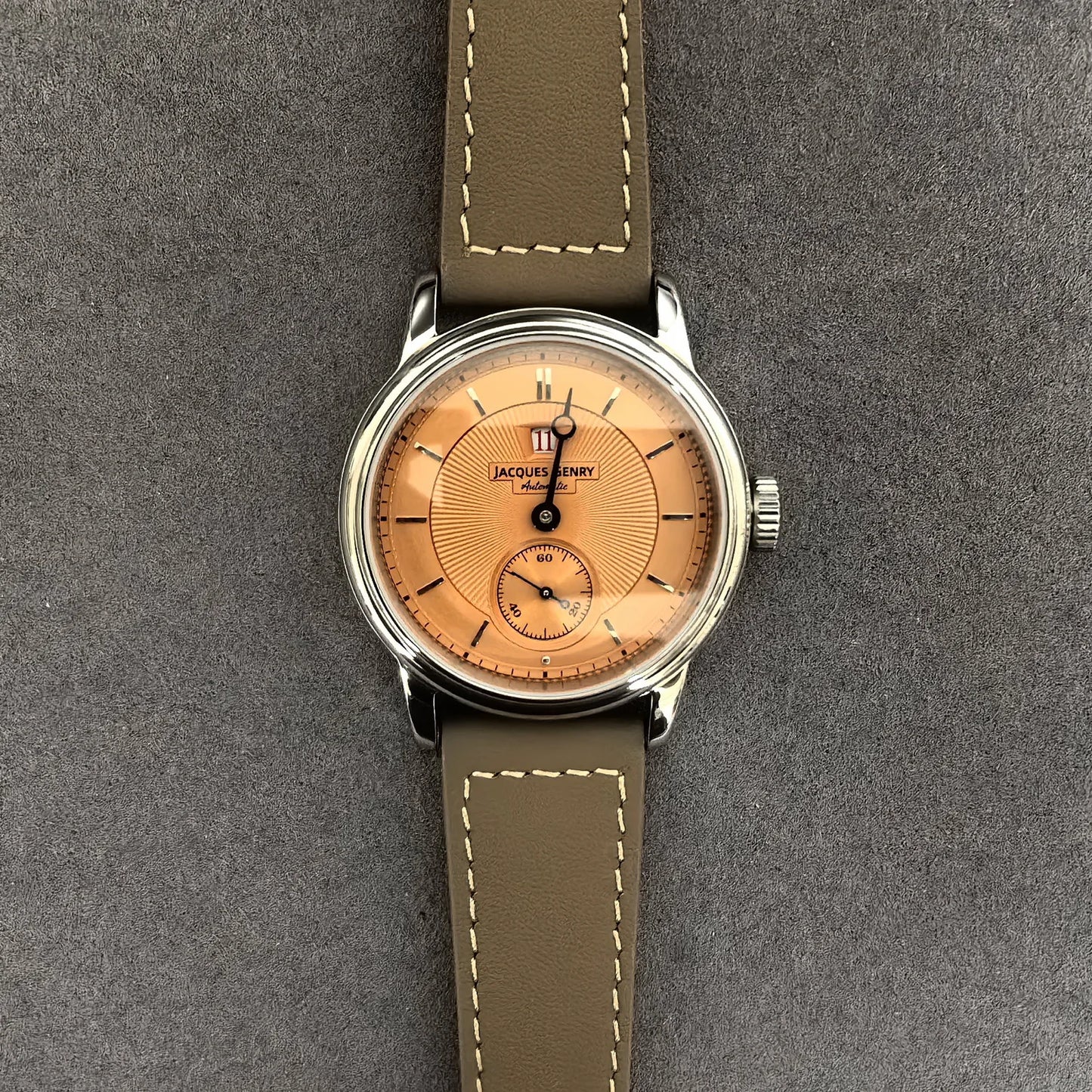 Automatic Jump Hour Mechanical Wristwatch