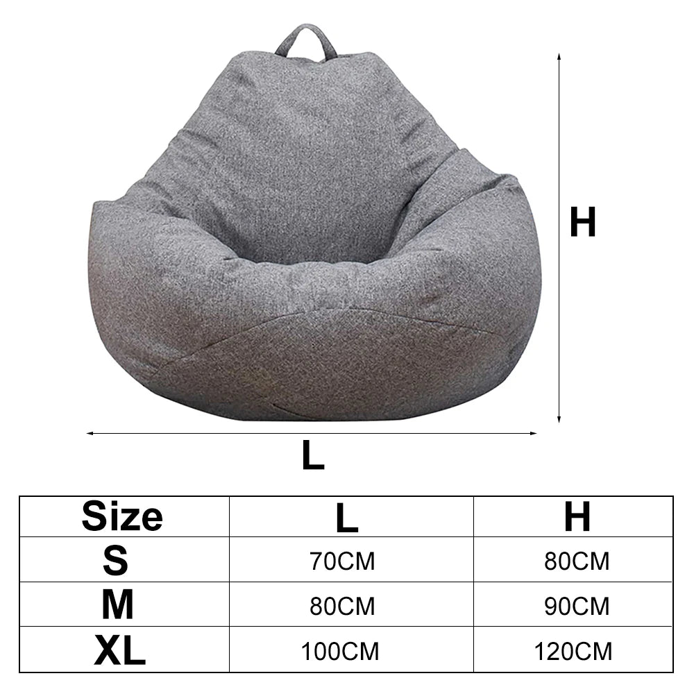 Lazy Sofas Cover Large Bean Bag Cover