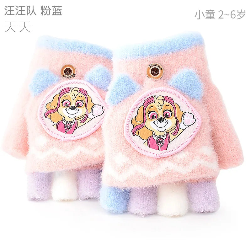 Genuine Paw Patrol Baby Knitted Flip fingers Gloves