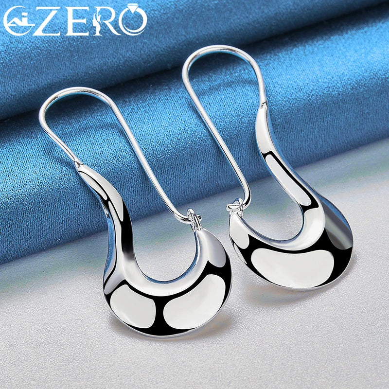 Curved Hook Drop Earrings For Women