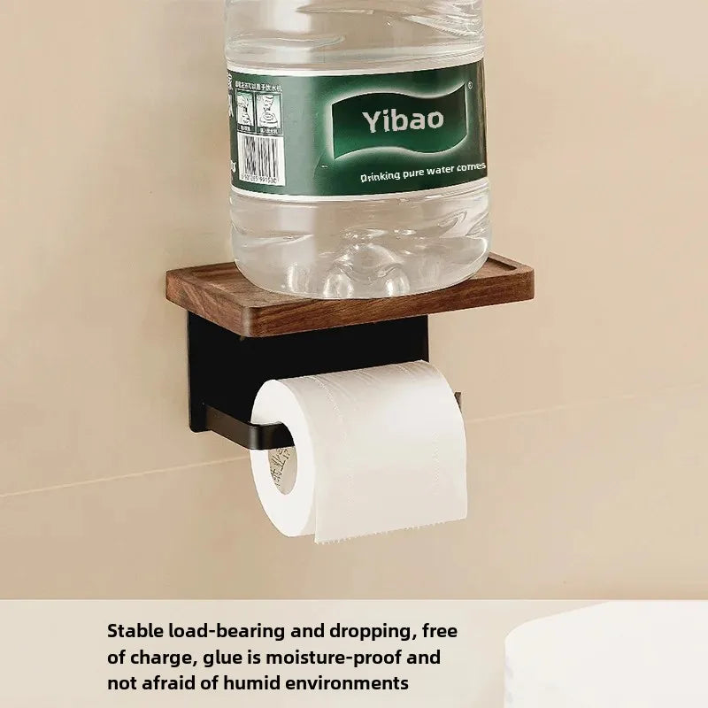 Creative Wooden Bathroom Tissue Holder