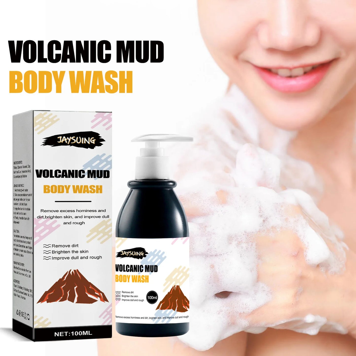 Volcanic Mud Exfoliating Clean Body Wash