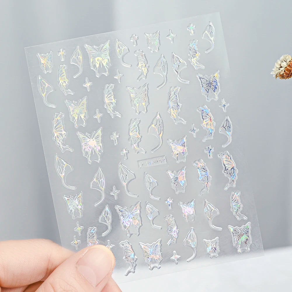 3 D Bronzing Nail Art Sticker