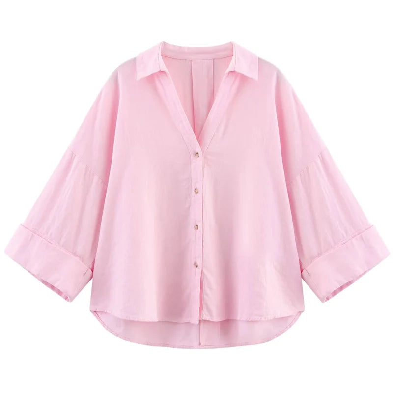 Women's Shirt Elegent Blouse Summer Shirt