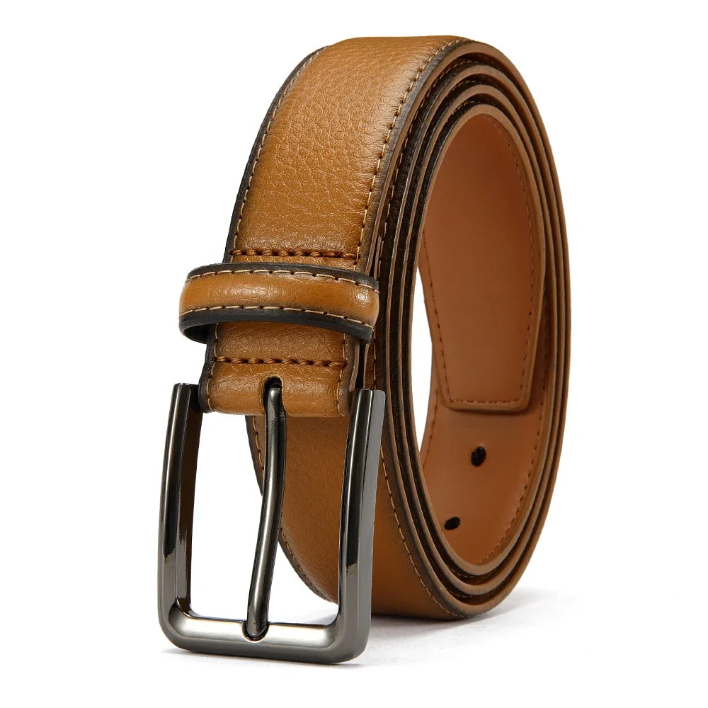 Men's High-quality Genuine Leather Automatic Buckle Belt