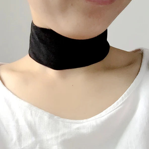 Punk Gothic Soft Black Velvet Choker