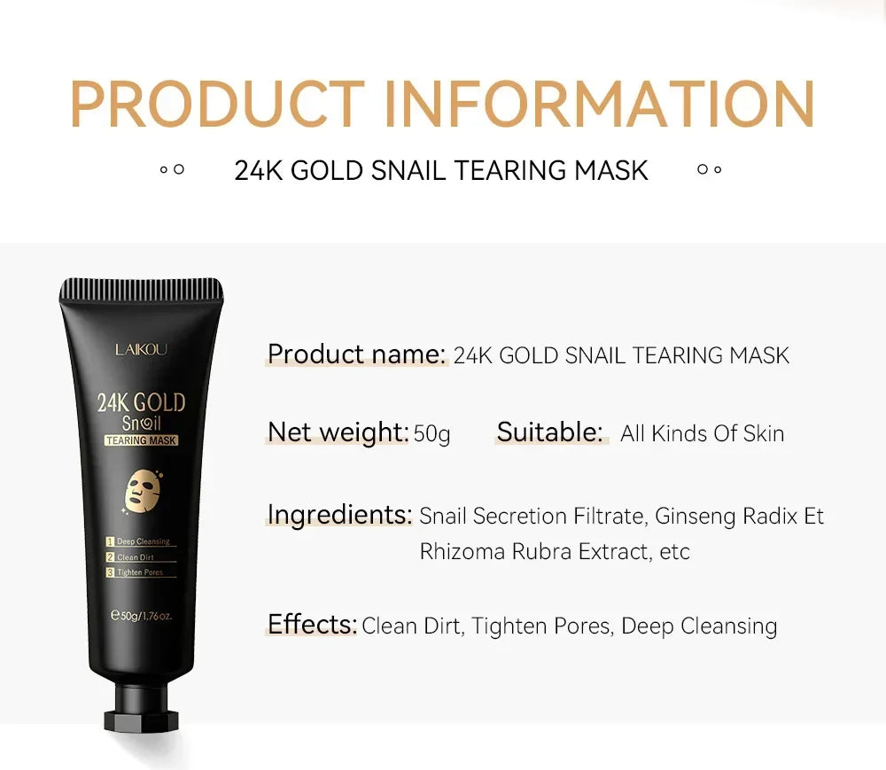 Snail Collagen Peel Off Tearing Face Mask