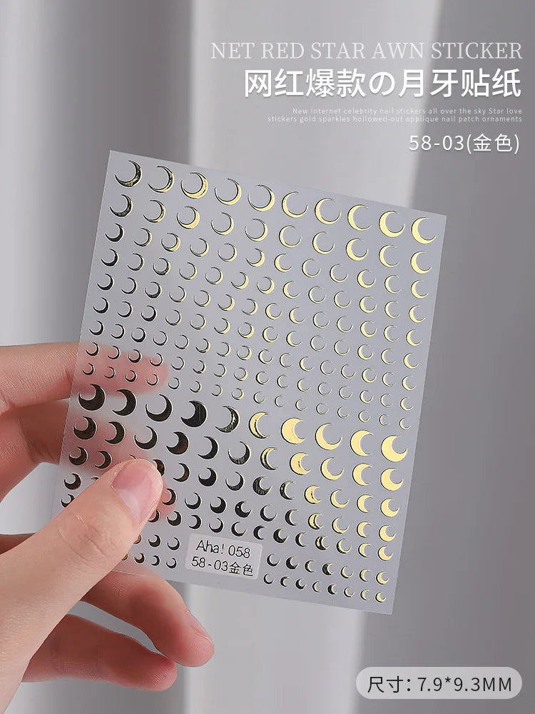 3D Star Nail Art Stickers