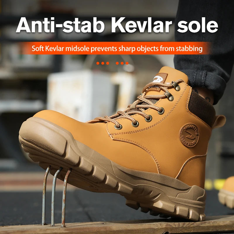 Safety Steel Toe Lightweight Kevlar-Mid sole Boots