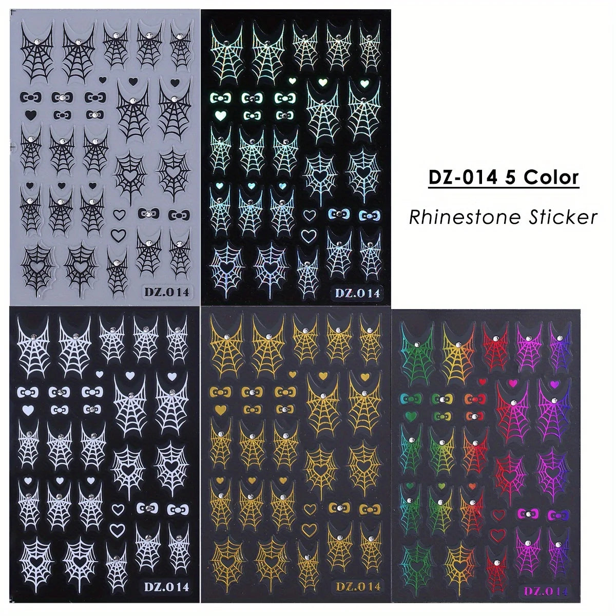 Halloween Spider Web Nail Sticker