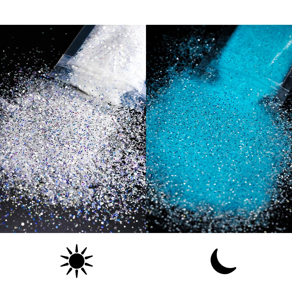 Glitter Snow White Nail Art Sugar Powder