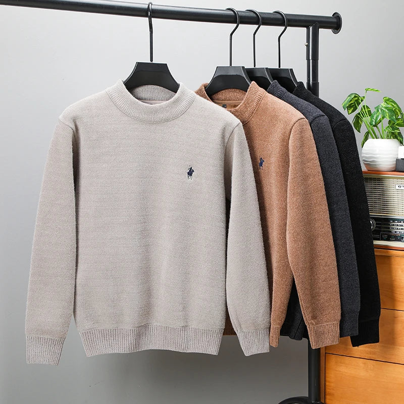 Men's Exquisite Velvet Embroidered Sweater