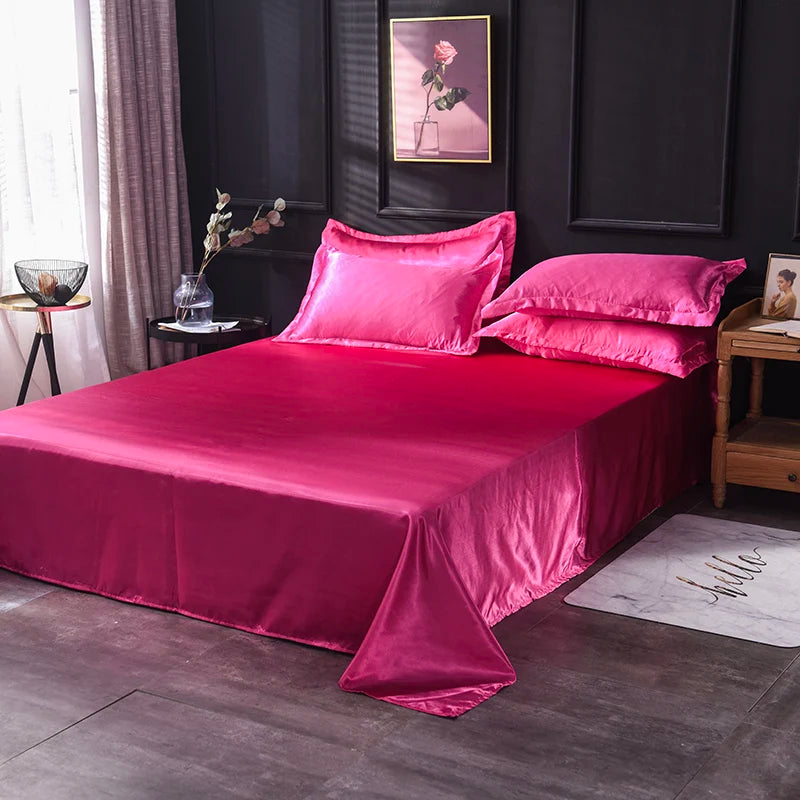 High End Satin Luxurious Bed Sheets Set