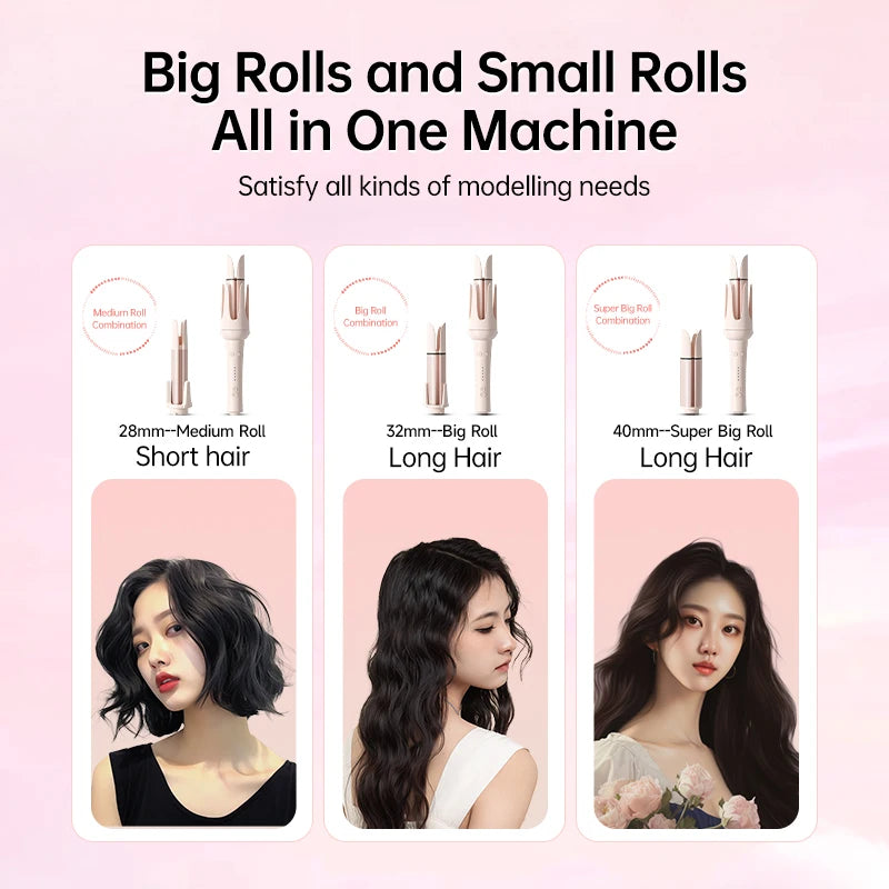 Automatic Hair Curler 32mm Auto Rotating Ceramic Hair Roller Professional Curling Iron Stick 40mm Curling Wand Hair Waver gift