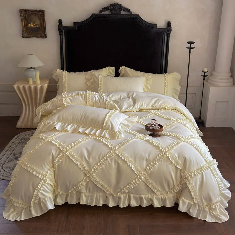 Princess Style Ruffles Bedding Set