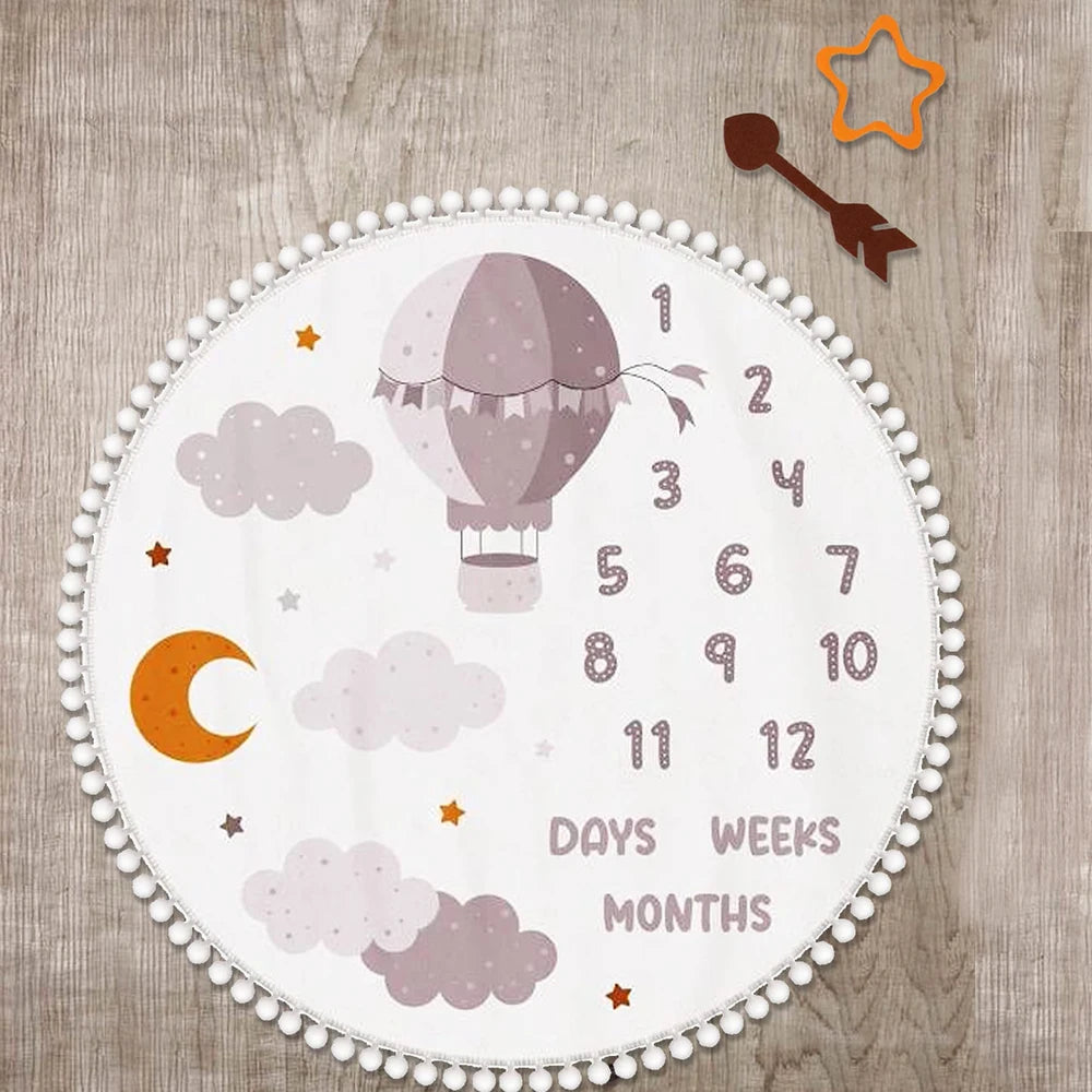 Milestone Blanket Baby First Year Calendar