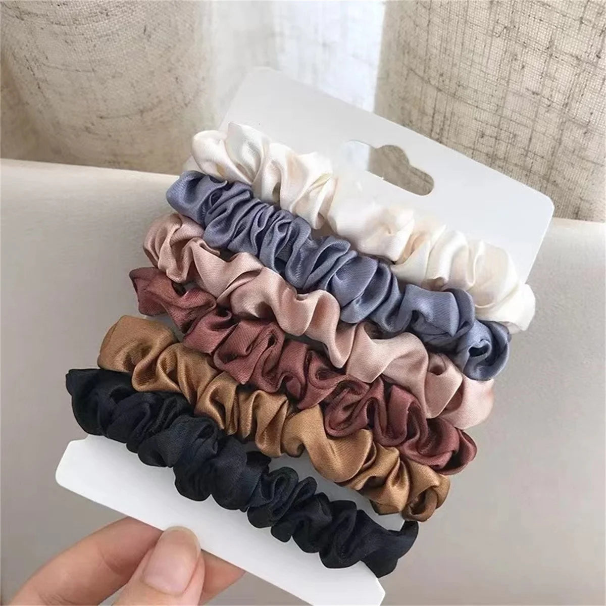 Satin Hair Scrunchies for Women