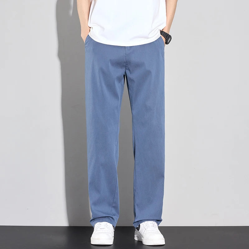 Summer Thin Men's Soft Lyocell Casual Pants