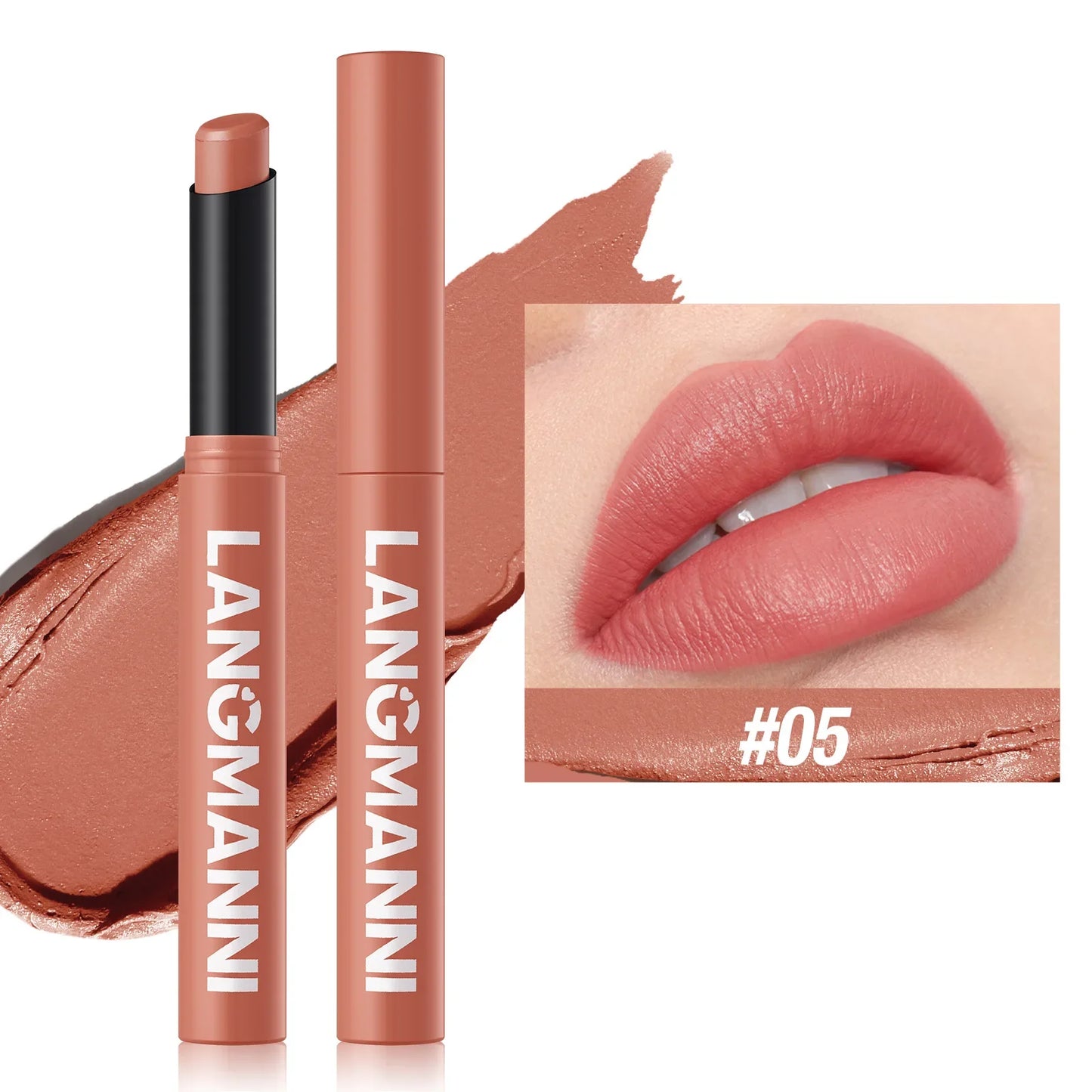 New Rotating Velvet Matte Lipstick+Pencil