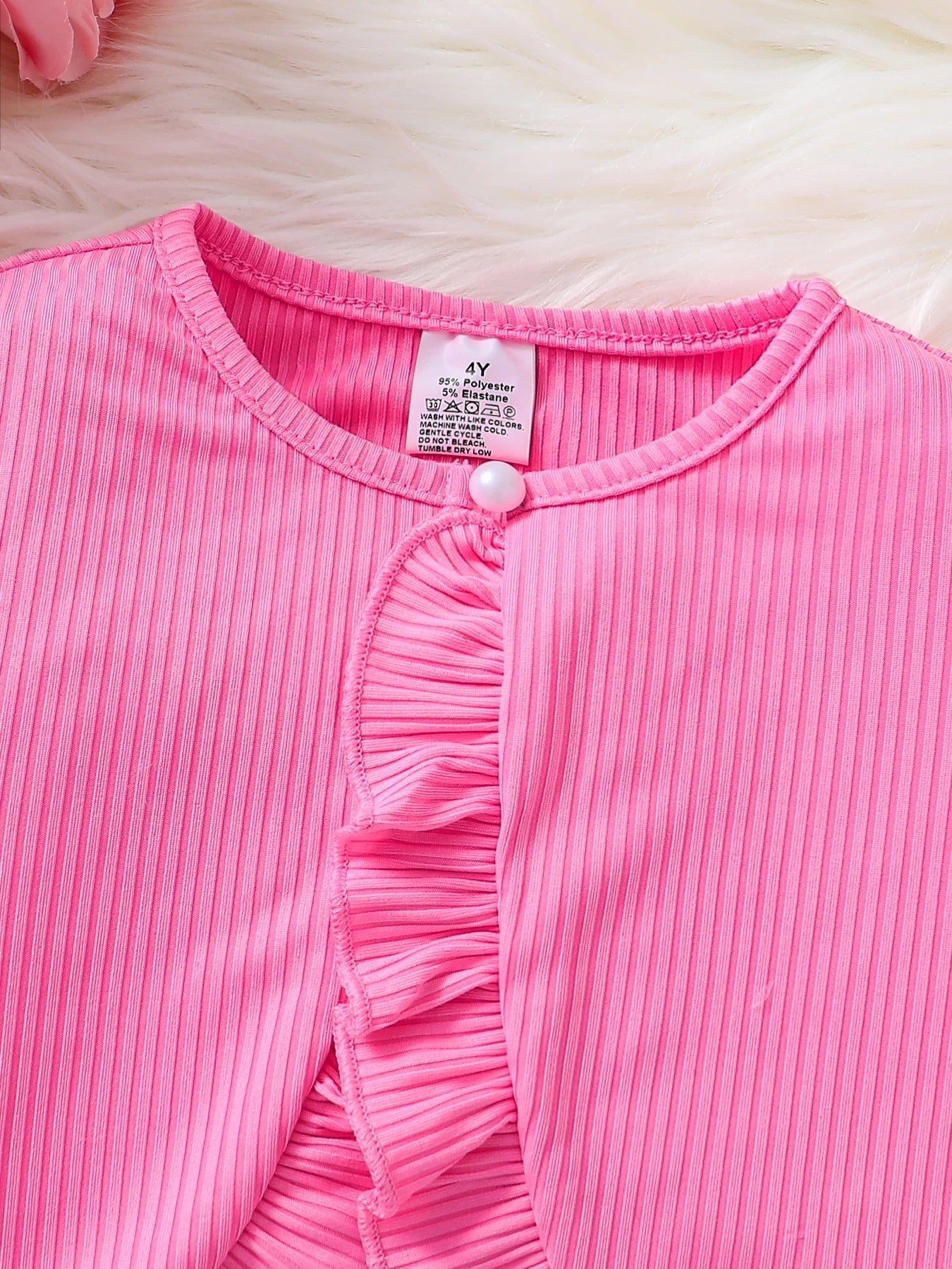 Children's casual vest floral skirt