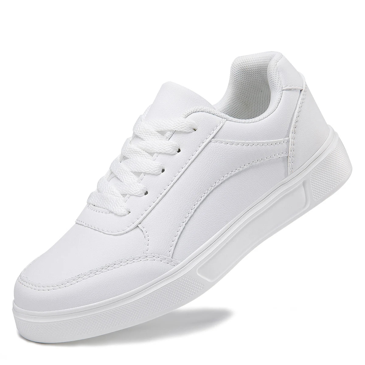 Women Casual Leather Platform Sneakers