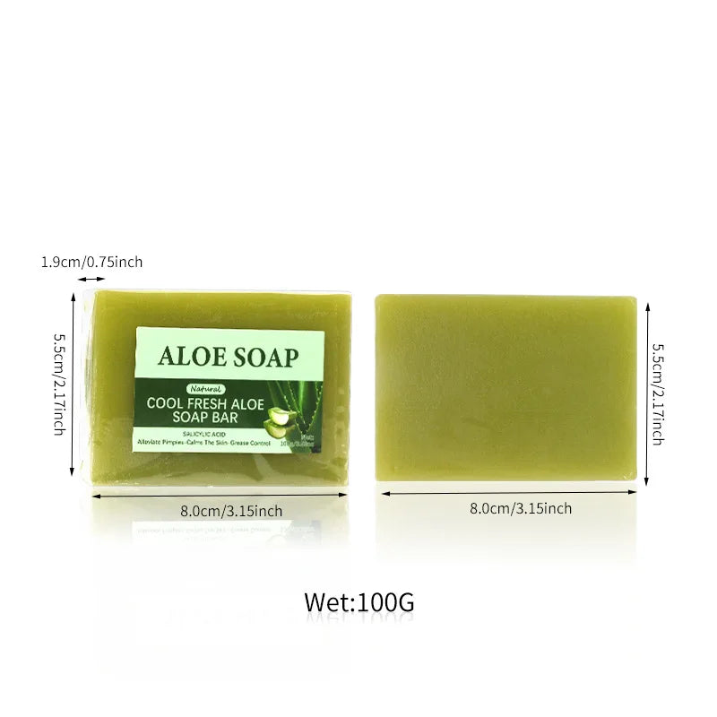 1/2/4/6 Pcs Aloe Vera Whitening Soap