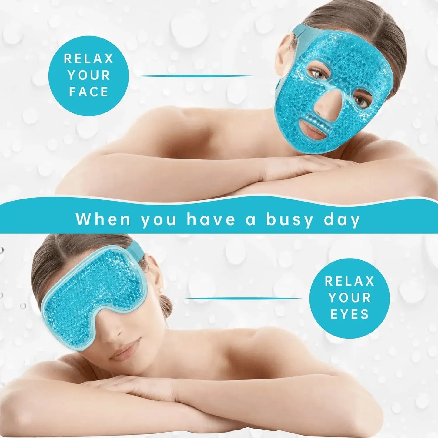 Gel Cooling Ice Face Eye Mask