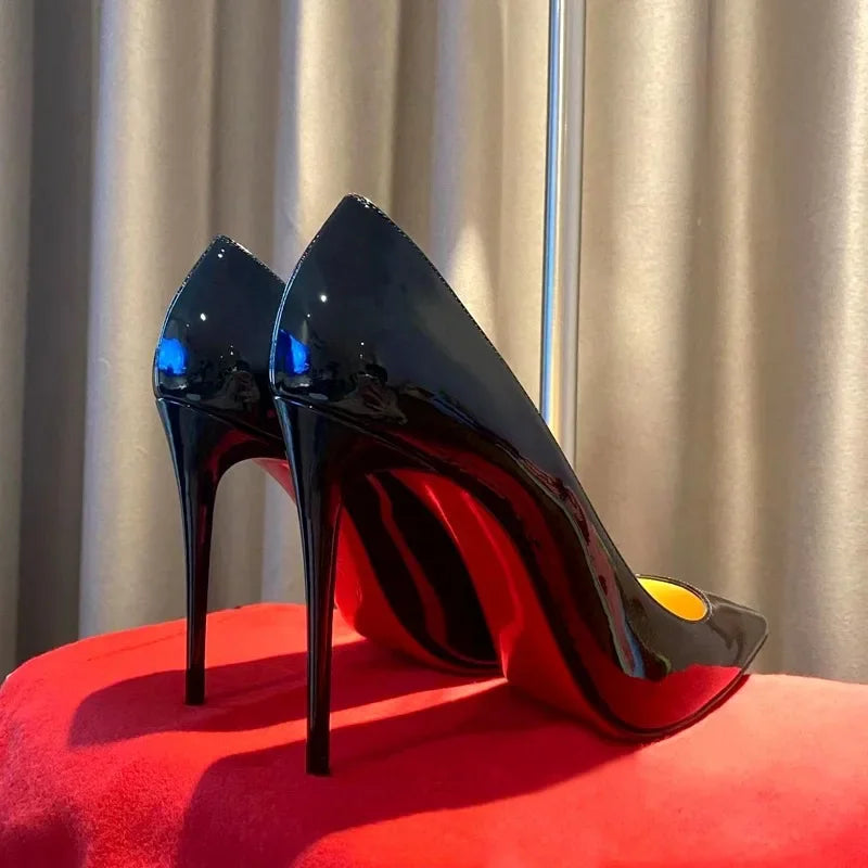 Women's Leather Versatile Professional High Heels