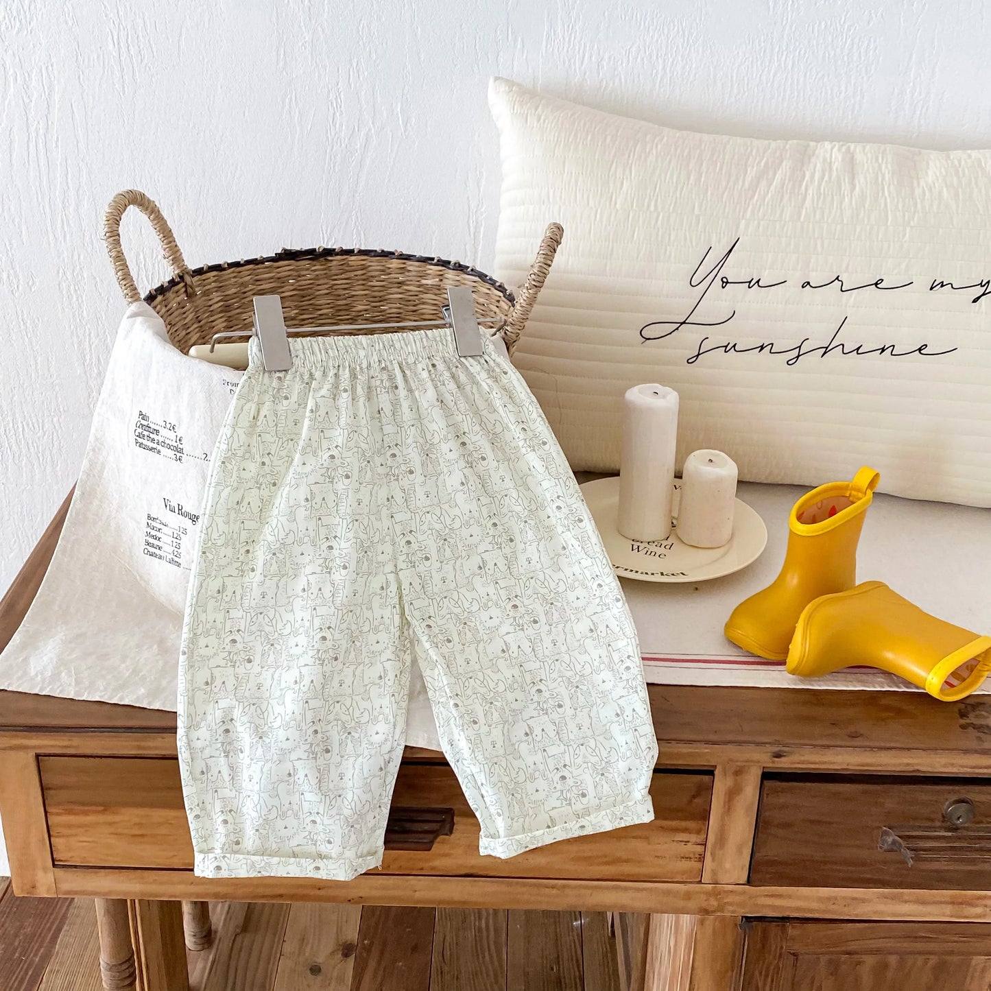 Fashion Plaid Casual Sports Loose Trousers