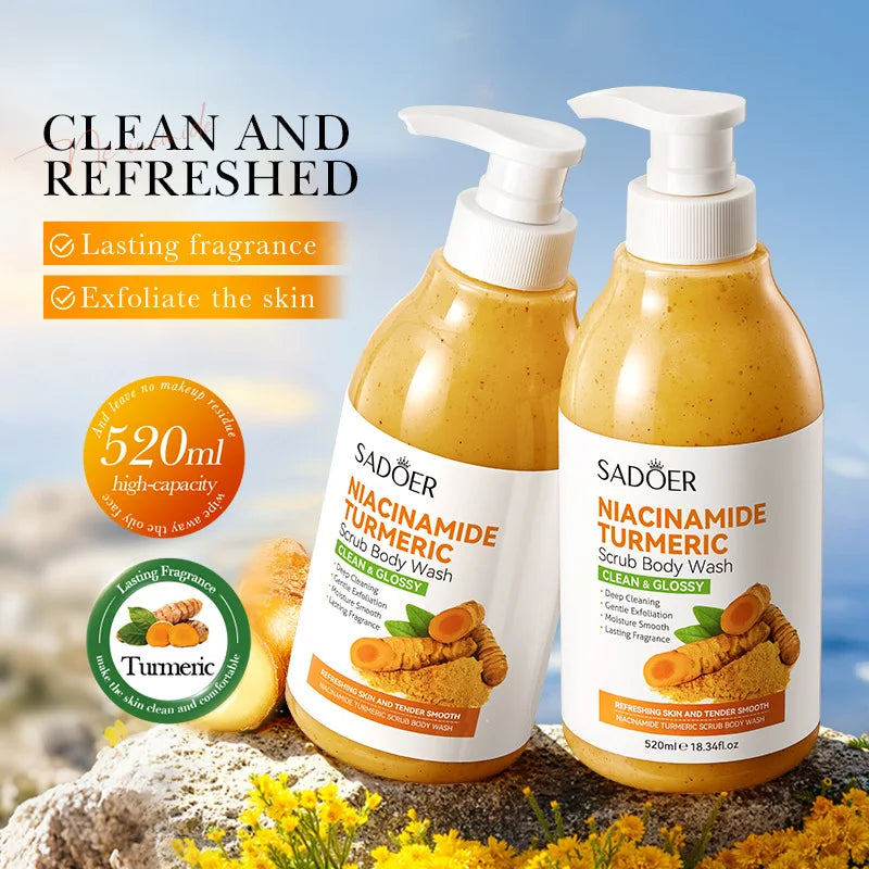 "Golden Glow" Turmeric & Niacinamide Body Scrub Wash