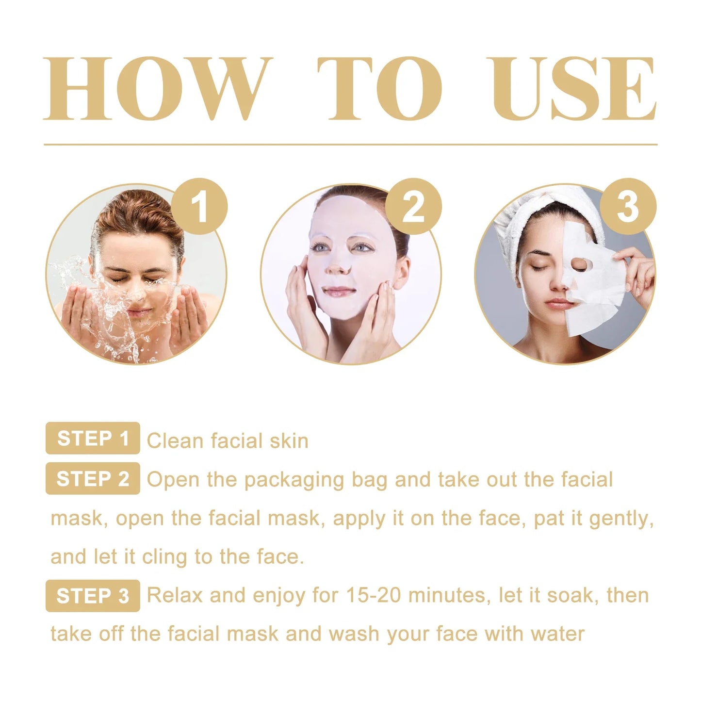 10PCS Collagen Anti Wrinkle Facial Mask