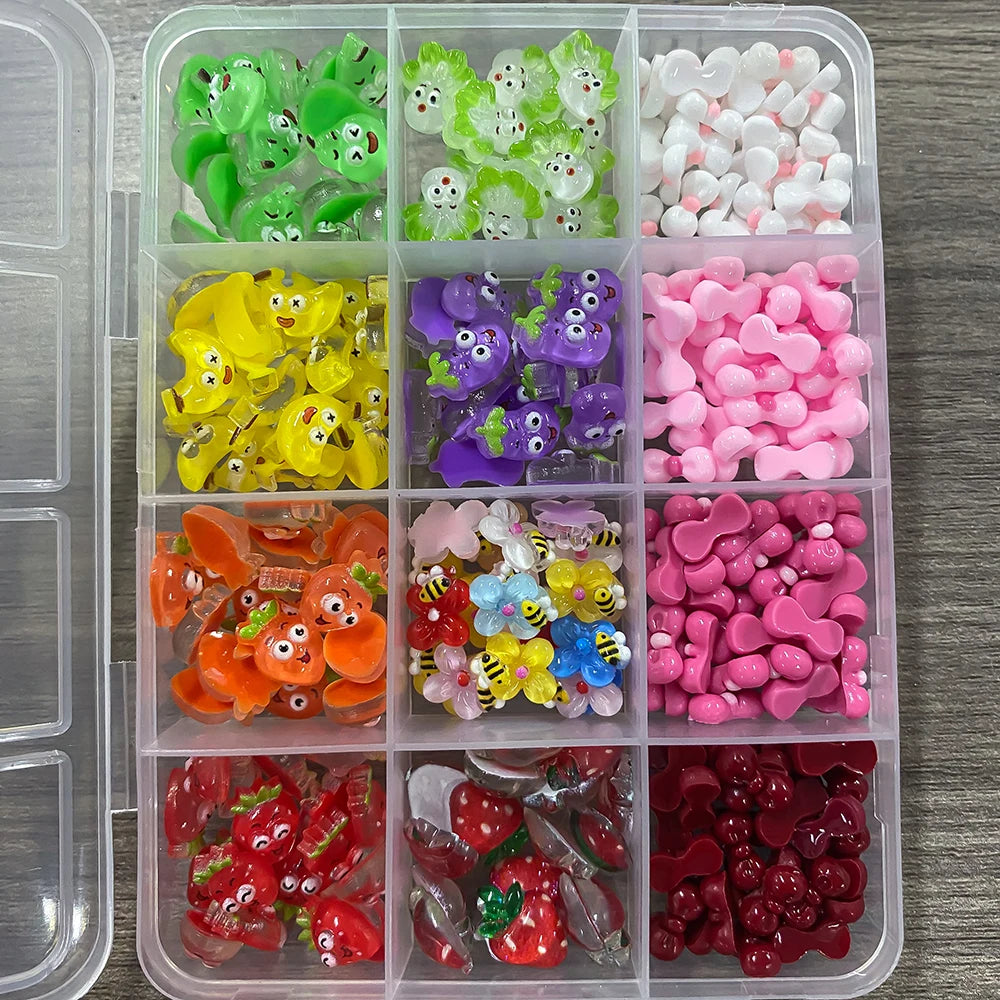 3D Multi-Shapes Flower Butterfly Nail Art