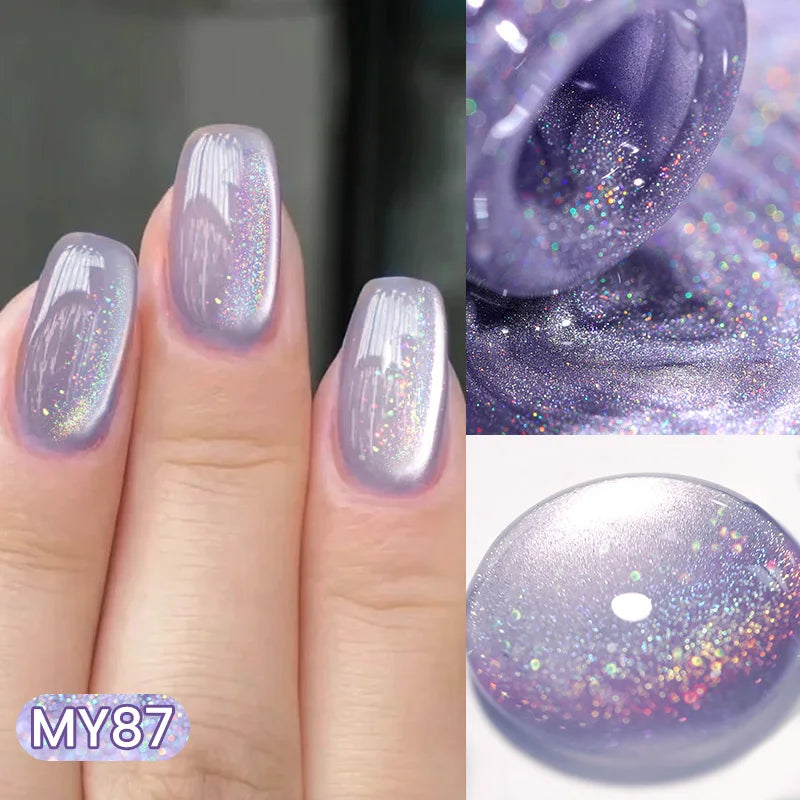Rainbow Cat Magnetic Gel Nail Polish