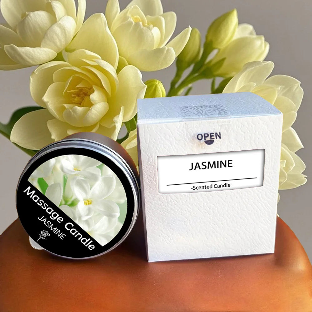 1pc Scented Candles,Low Temperature Massage Essential Oil Candle,Suitable for Bedroom Bathroom,SPA Flirtation Romantic home