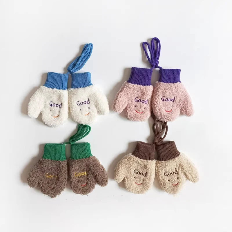 Lamb Fleece Warm Baby Plush Mittens