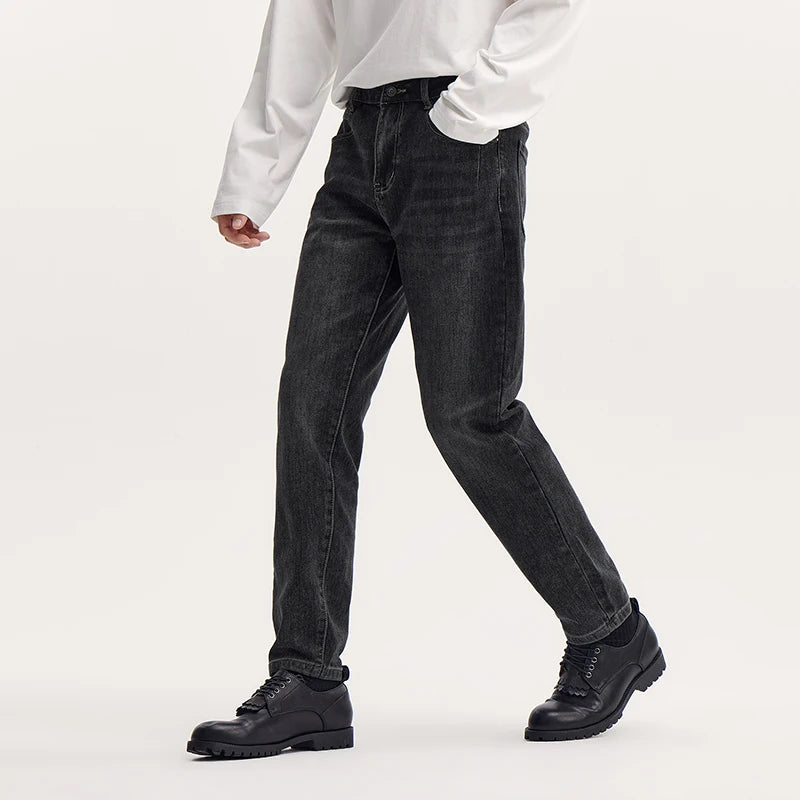 Hong Kong Style Trendy Slim Fit Jeans For Men