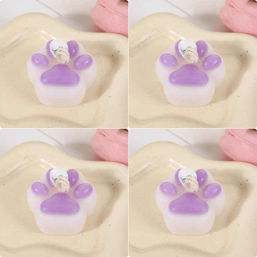 1pc/4pc Cat Paw Design Scented Candle ,For Birthday, Valentine's Day, Diy Home Decoration, party decoration, wedding souvenirs