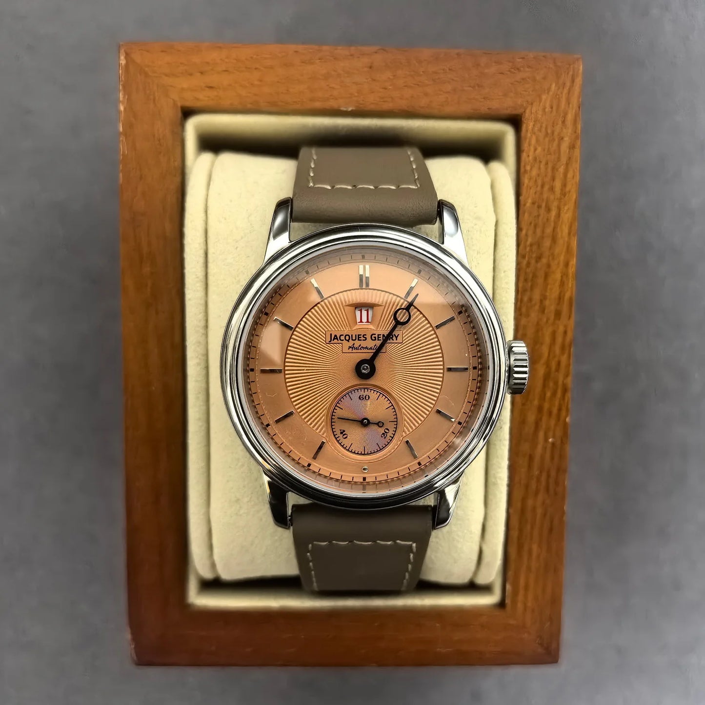 Automatic Jump Hour Mechanical Wristwatch