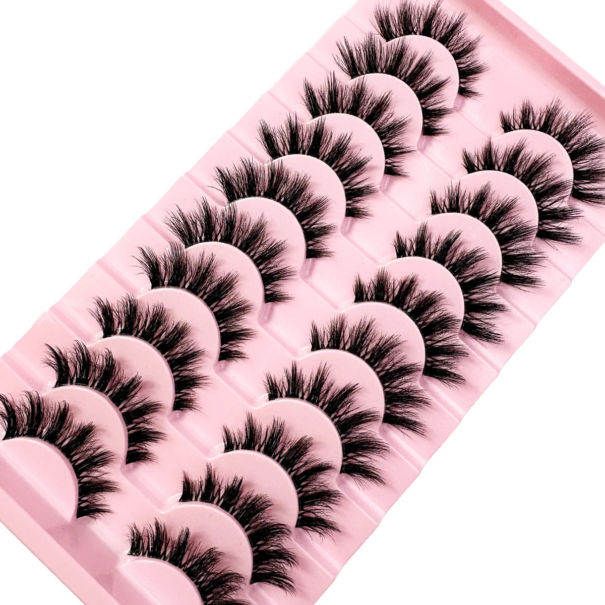 10 Pairs Natural Long Transparent Eyelashes
