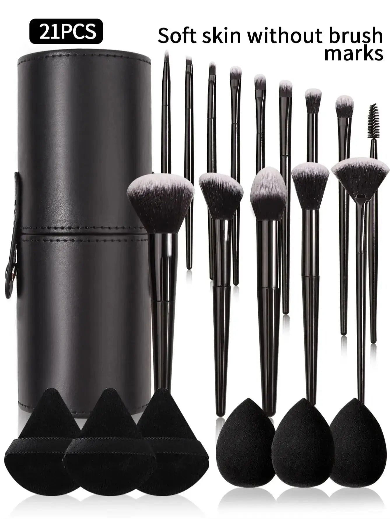 3~21pcs Fashion Makeup Brush Set