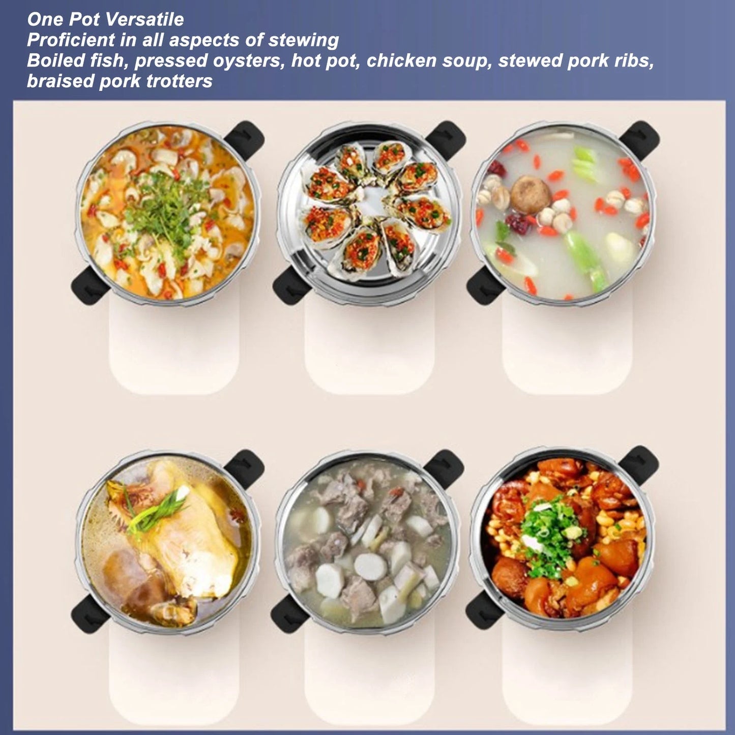 Stainless Steel Mini Pressure Cooker Safe Explosion Proof 1.8L 1.8 Liter Pressure Cooker Oyster Fish Head Pot for Gas Stove Indu