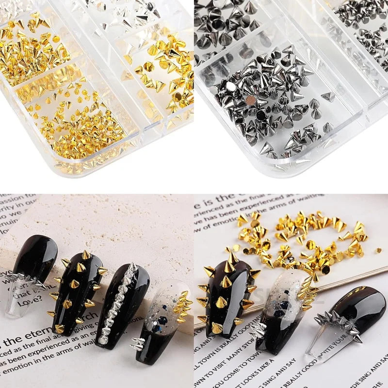 Punk Nail Rivets Spikes Metal Studs