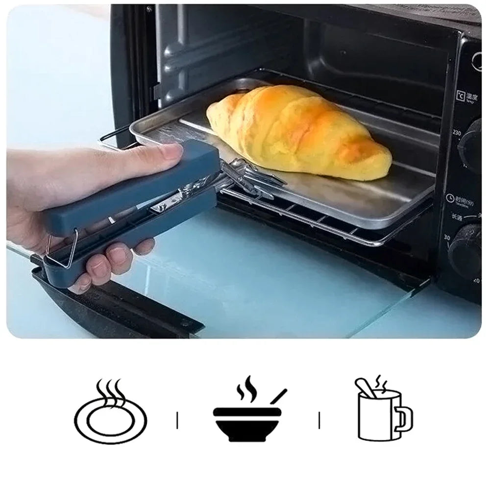 Tongs Kitchen Steamer Kitchens Accessories Clip Bbq Home Accessory Microwave Oven Tray Anti-slip Pot Clamps Modern Utensils Bar